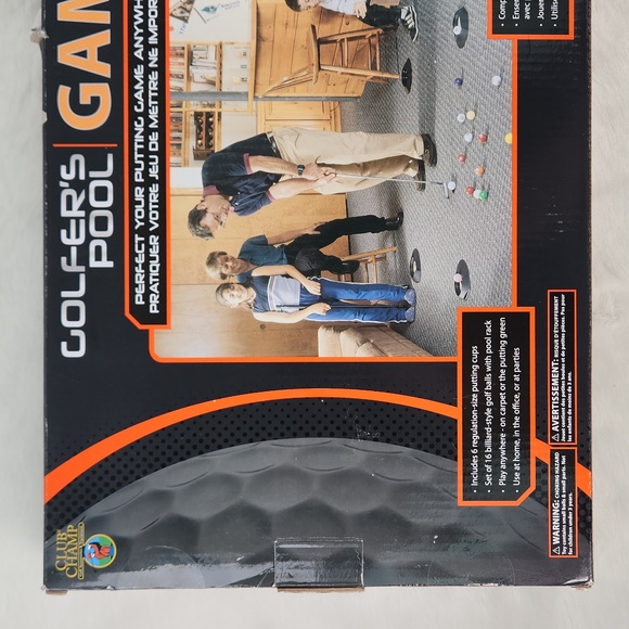 GOLFER'S POOL Game by Club Champ: 16 balls and rack, 6 cups, In retail p… - Picture 13 of 17
